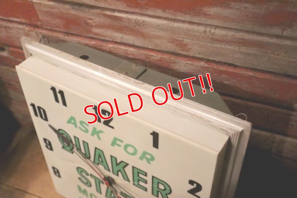 画像9: dp-240911-19 【JUNK】QUAKER STATE MOTOR OIL / 1960's Wall Clock