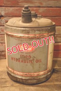 dp-240911-31 Ford / 1960's-1970's FORD HYDRAULIC OIL 5 U.S. GALLONS CAN