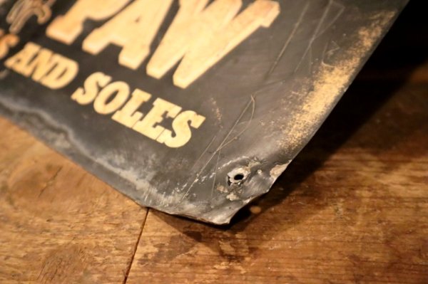 画像10: dp-240911-54 CAT'S PAW RUBBER HEELS AND SOLES / 1940's Advertising Metal Sign