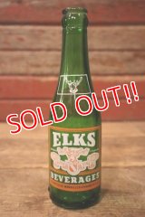 dk-041 ELKS BEVERAGES / 1940's 7 FL.OZ Bottle