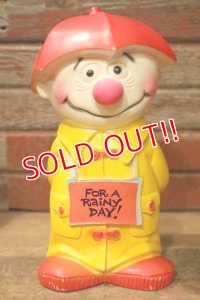 ct-241008-91 PLAY PAL PLASTIC. 1971 Marty "For A Rainy Day" Coin Bank