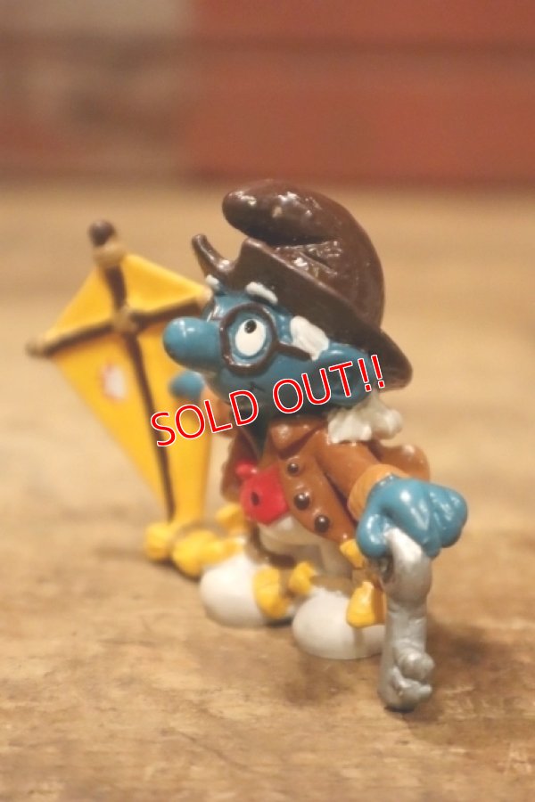 画像3: ct-241008-68 Smurf / 1984 "Benjamin Franklin" PVC Figure #20502
