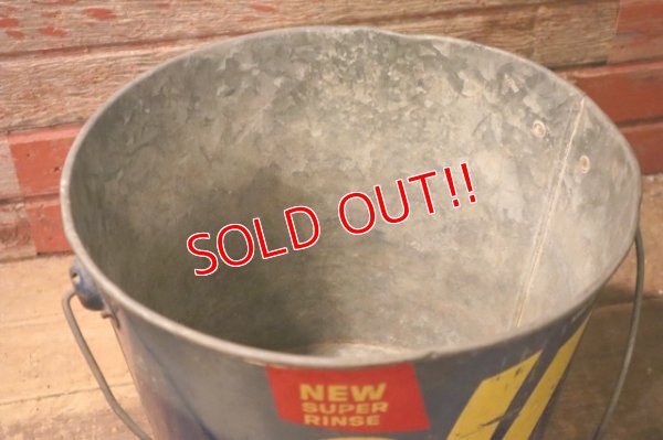 画像8: dp-241027-02 all / 1950's-1960's Laundry Detergent Galvanized Metal Bucket