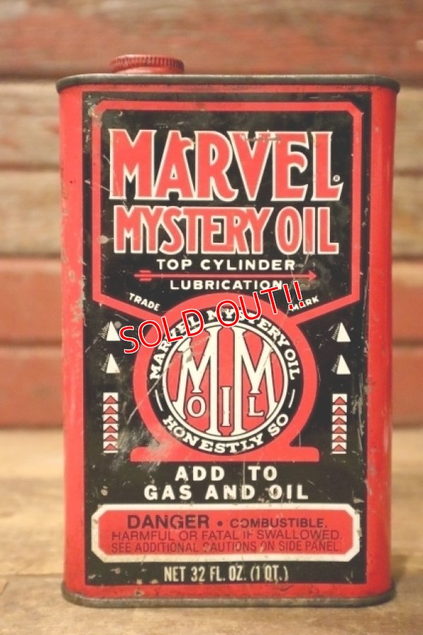 画像1: dp-241027-16 MARVEL MYSTERY OIL / ADD TO GAS AND OIL 1 U.S. QUART Can