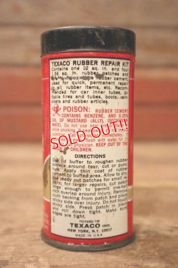 画像3: dp-241027-22 TEXACO / 1970's Rubber Repair Kit Can