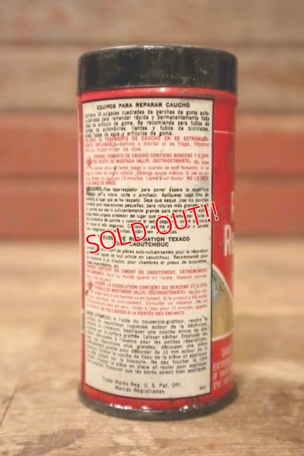 画像4: dp-241027-22 TEXACO / 1970's Rubber Repair Kit Can