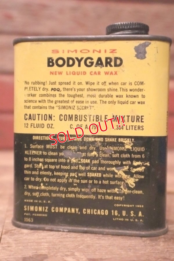 画像3: dp-241106-24 SIMONIZ / "BODYGARD" Car Wax Can