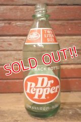 k-075 Dr Pepper / 1970's 67.6 FL.OZ. Bottle