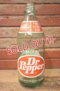 k-075 Dr Pepper / 1970's 67.6 FL.OZ. Bottle