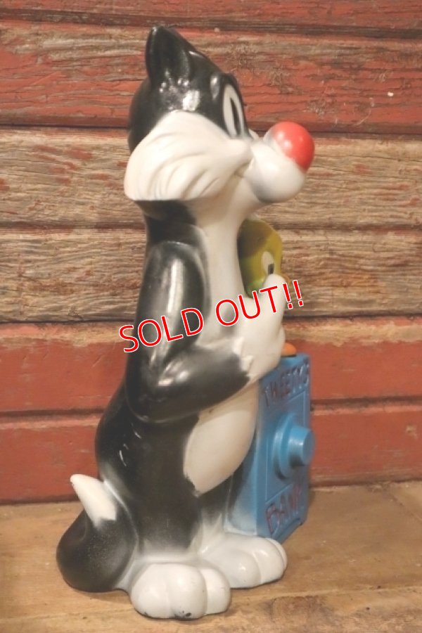 画像6: ct-241008-52 Sylvester & Tweety / 1972 Plastic Coin Bank