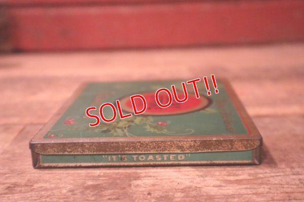 画像4: dp-241106-14 LUCKY STRIKE / 1930's Tin Case "Merry Christmas"