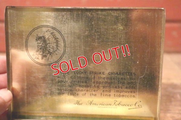 画像6: dp-241106-14 LUCKY STRIKE / 1930's Tin Case "Merry Christmas"