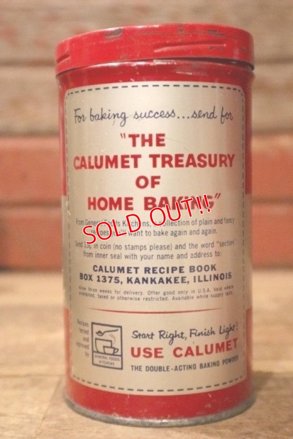 画像3: dp-241027-26 Calumet BAKING POWDER / 1959-1962 1 LB. CAN