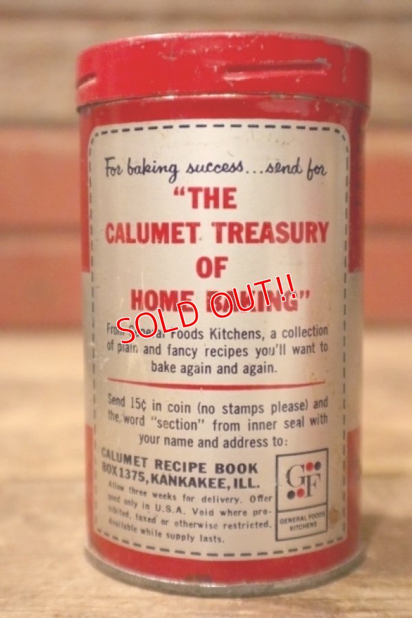 画像3: dp-241027-25 Calumet BAKING POWDER / 1960's-1970's 7 OZ. CAN