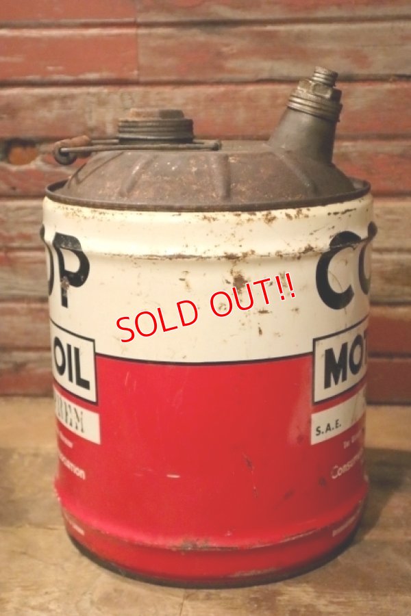 画像5: dp-240911-47 CO-OP / 1960's 5 U.S. GALLONS MOTOR OIL CAN
