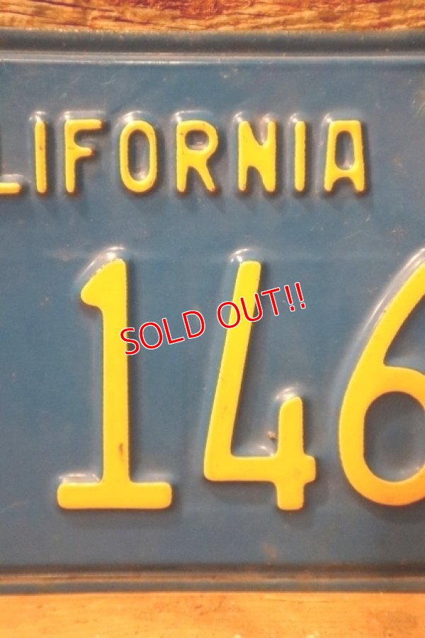画像3: dp-241106-30 License Plate 1980's CALIFORNIA "KK 1467"