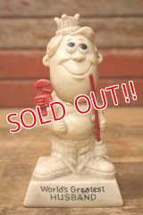 ct-220901-15 R & W BERRIES 1970 Message Doll "World's Greatest HUSBAND"