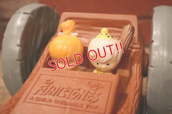 画像4: ct-241008-66 The Flintstones / Child Guidance 1976 Flip Pull Car Toy