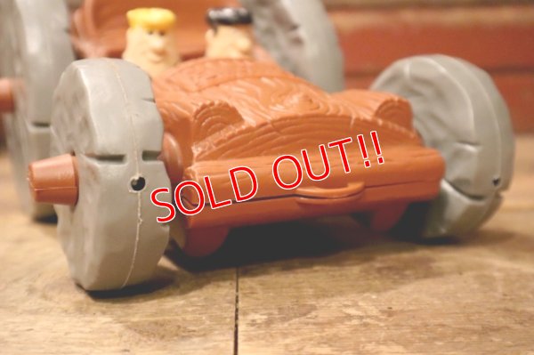 画像8: ct-241008-66 The Flintstones / Child Guidance 1976 Flip Pull Car Toy