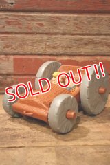 ct-241008-66 The Flintstones / Child Guidance 1976 Flip Pull Car Toy