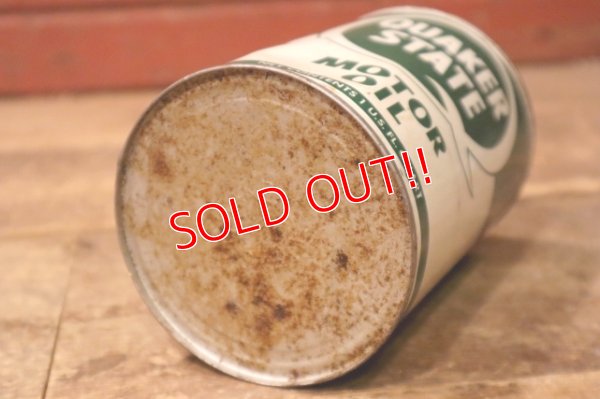 画像8: dp-240207-18 QUAKER STATE / 1950's-1960's MOTOR OIL One U.S. Quart Can