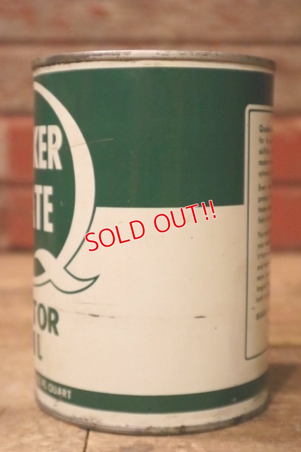 画像5: dp-240207-18 QUAKER STATE / 1950's-1960's MOTOR OIL One U.S. Quart Can