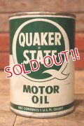 dp-240207-18 QUAKER STATE / 1950's-1960's MOTOR OIL One U.S. Quart Can