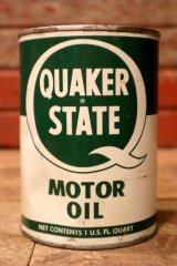 dp-240207-18 QUAKER STATE / 1950's-1960's MOTOR OIL One U.S. Quart Can