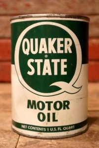 dp-240207-18 QUAKER STATE / 1950's-1960's MOTOR OIL One U.S. Quart Can
