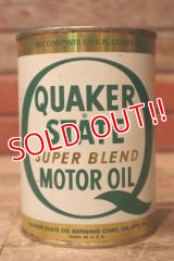 dp-240207-18 QUAKER STATE / 1970's SUPER BLEND MOTOR OIL One U.S. Quart Can
