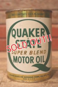dp-240207-18 QUAKER STATE / 1970's SUPER BLEND MOTOR OIL One U.S. Quart Can