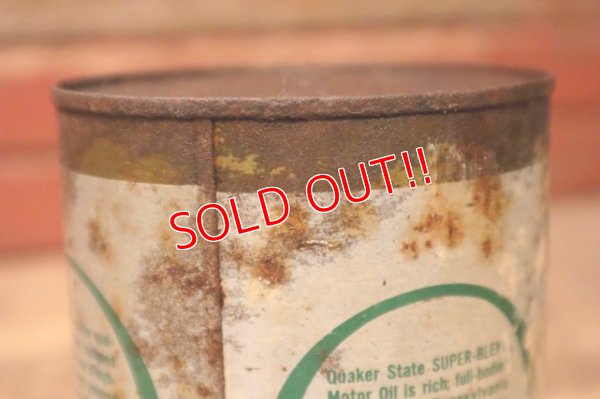 画像6: dp-240207-18 QUAKER STATE / 1970's SUPER BLEND MOTOR OIL One U.S. Quart Can