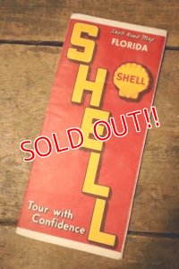 dp-240605-06 SHELL 1930's-1940's Road Map "FLORIDA"