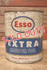dp-241225-05 HUMBLE OIL & REFINING COMPANY / Esso EXTRA MOTOR OIL 1960's 4 U.S. Quarts Can