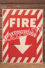 dp-241225-14 FIRE EXTINGUISHER / Metal Sign