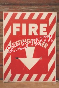 dp-241225-14 FIRE EXTINGUISHER / Metal Sign