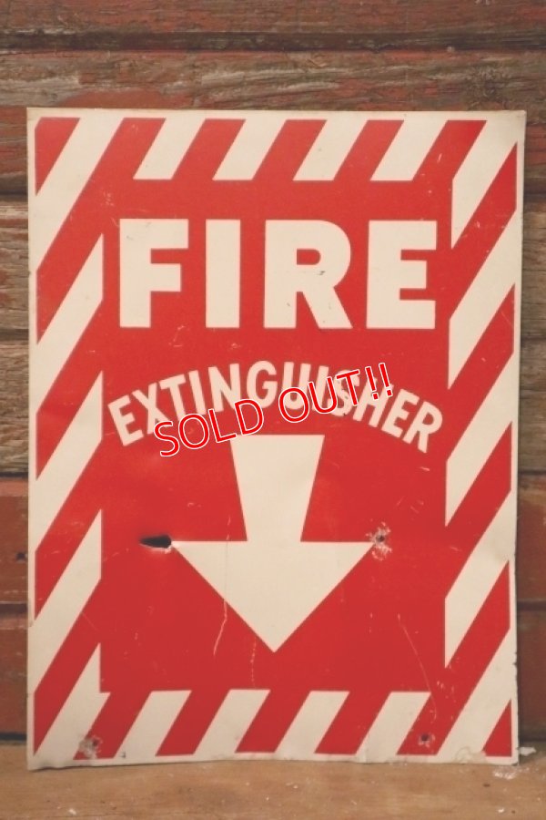 画像1: dp-241225-14 FIRE EXTINGUISHER / Metal Sign