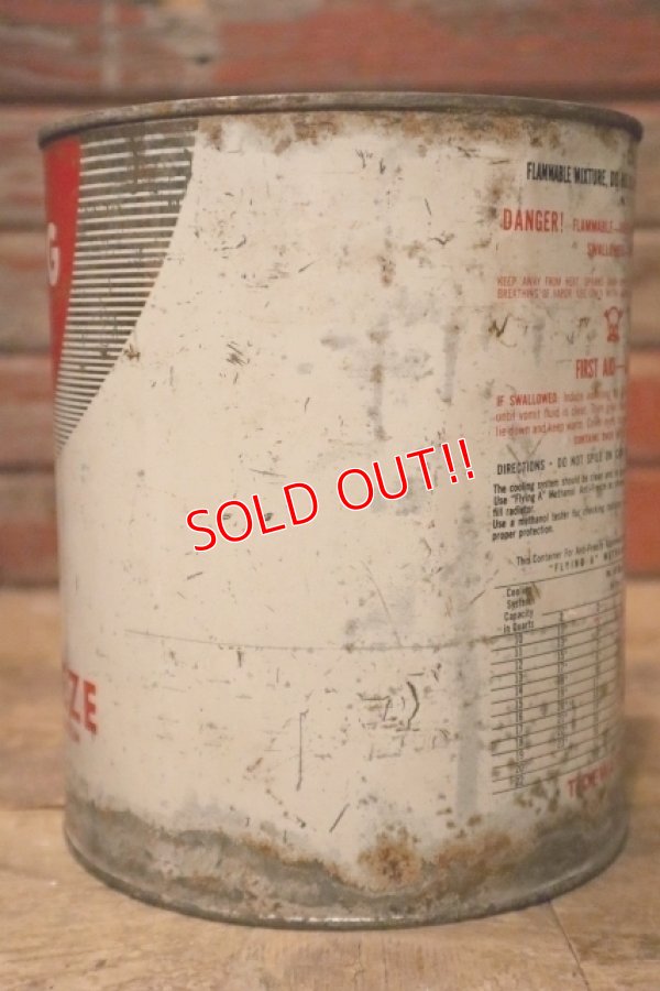 画像6: dp-241225-06 TIDEWATER OIL COMPANY / FLYING A ANTI-FREEZE 1960's- 4 U.S. Quarts Can