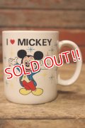 ct-241225-19 I LOVE MICKEY / 1980's〜 Ceramic Mug
