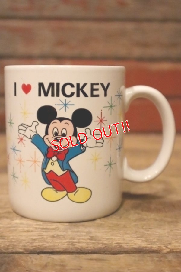 画像1: ct-241225-19 I LOVE MICKEY / 1980's〜 Ceramic Mug