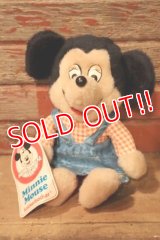 ct-241225-14 Minnie Mouse / Knickerbocker 1970's Plush Doll