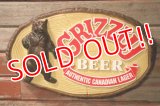 dp-241225-21 GRIZZLY BEER / 1980's〜3-D Plastic Sign