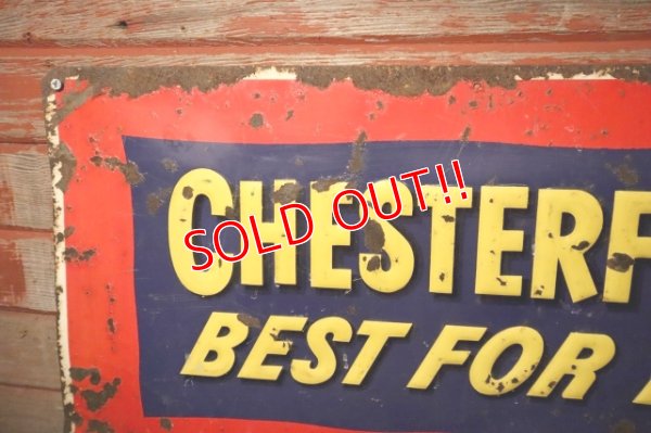 画像3: dp-241225-11 CHESTERFIELD / 1950's Advertising Metal Sign