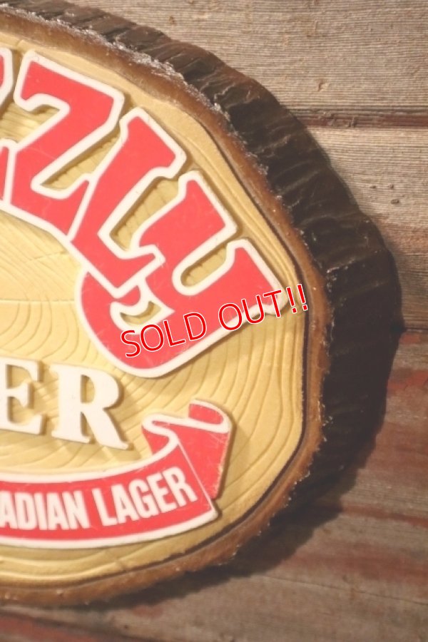 画像4: dp-241225-21 GRIZZLY BEER / 1980's〜3-D Plastic Sign