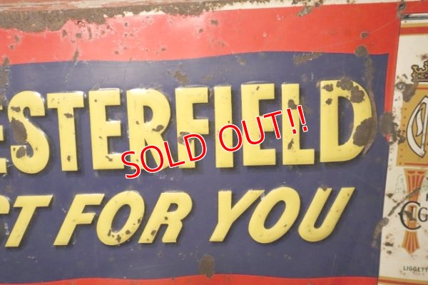 画像4: dp-241225-11 CHESTERFIELD / 1950's Advertising Metal Sign