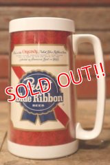 dp-241230-13 Pabst Blue Ribbon / Thermo-Serv 1970's Plastic Beer Mug