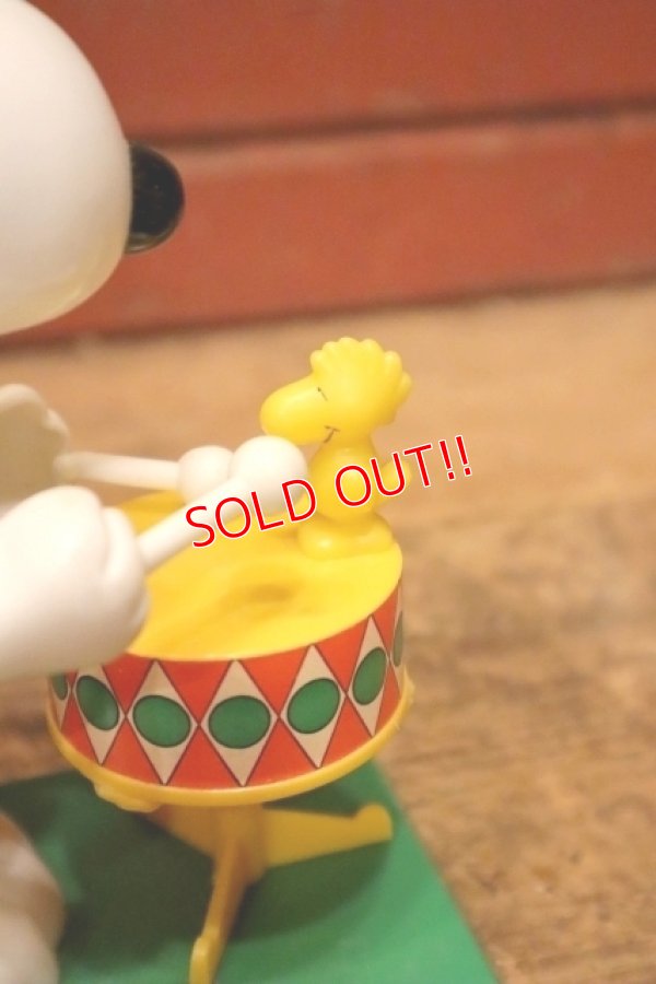 画像5: ct-240605-26 Snoopy / AVIVA 1970's Wind-Up Action Toy "Drummer" ※帽子パーツ違い