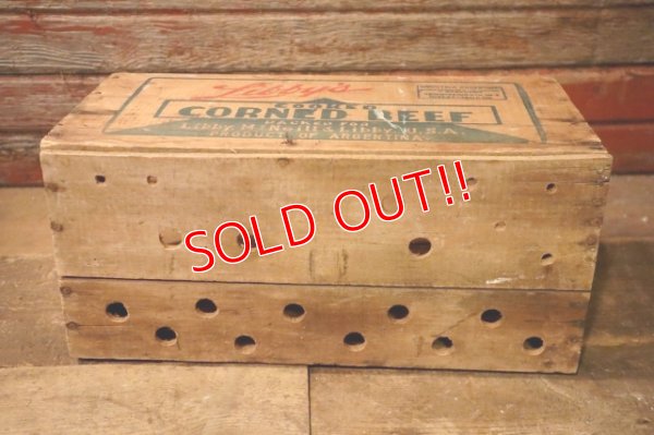 画像13: dp-241106-02 Libby McNeill & Libby Corned Beef 1950's Wood Box