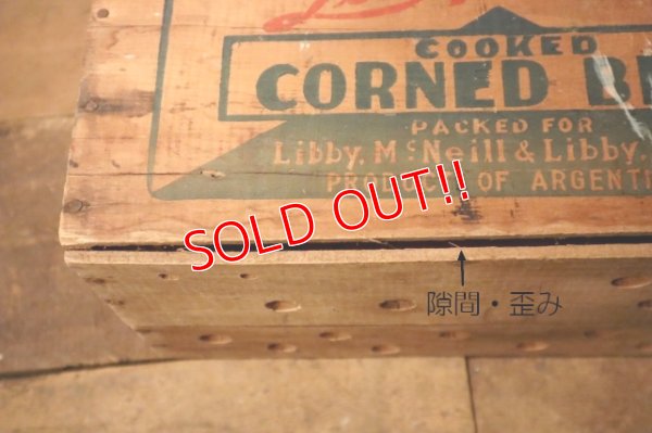 画像14: dp-241106-02 Libby McNeill & Libby Corned Beef 1950's Wood Box