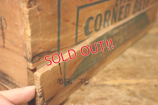 画像3: dp-241106-02 Libby McNeill & Libby Corned Beef 1950's Wood Box